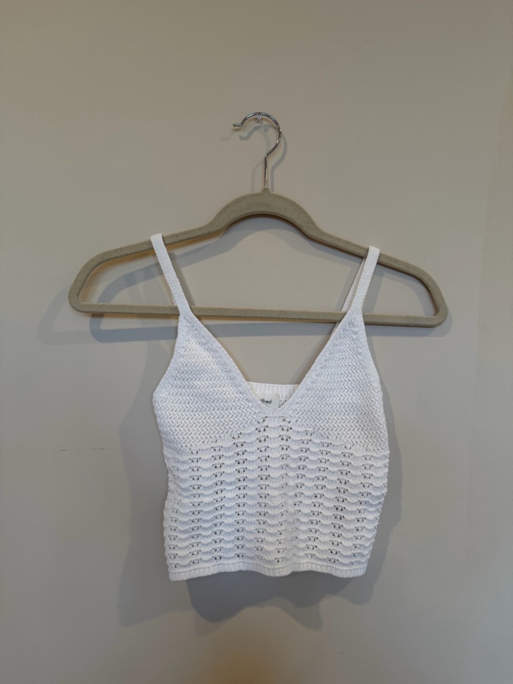 Aritzia Crochet Knit Tank Top